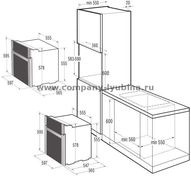 Газовый духовой шкаф korting ogg 541 cfx